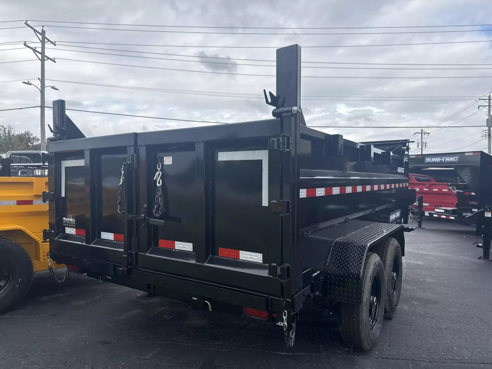 New 2026 Sure-trac Trailers 7 x 14 HD Low Profile 3ft Side Telescopic Dump 14K