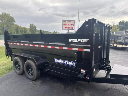 New 2026 Sure-trac Trailers 7 x 14 HD Low Profile 3ft Side Telescopic Dump 14K