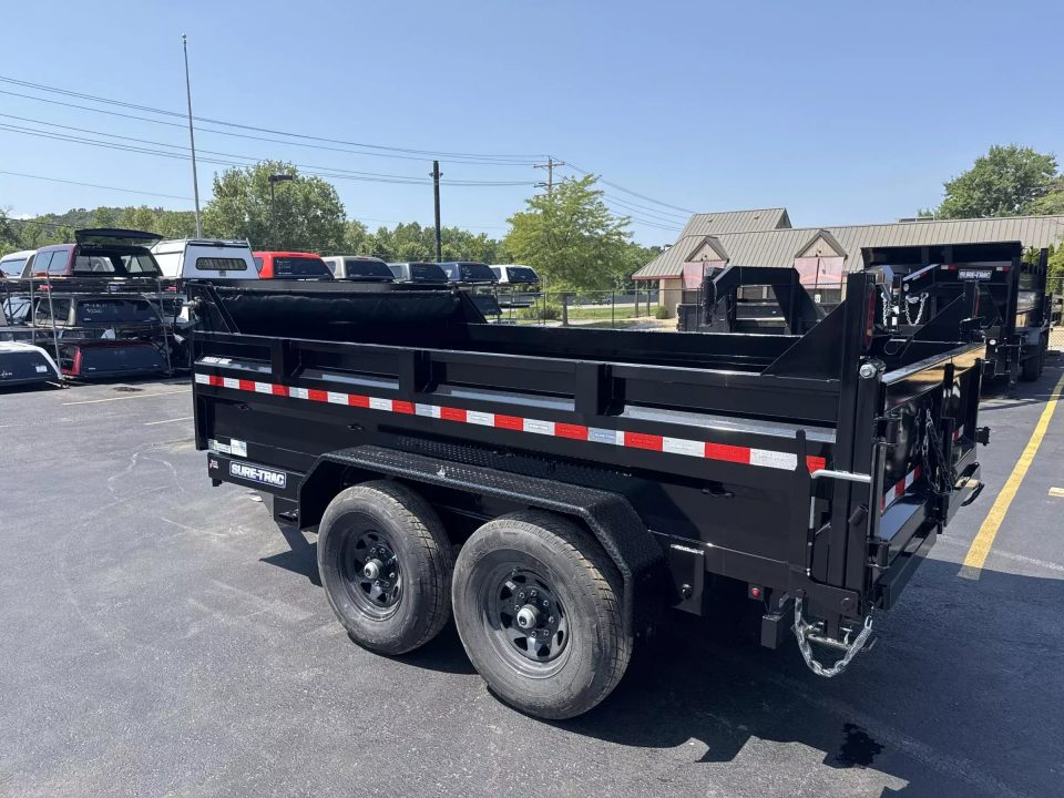 New 2026 Sure-trac Trailers 82 IN x 12 HD Low Profile Dump Trailer 12K Telescopic