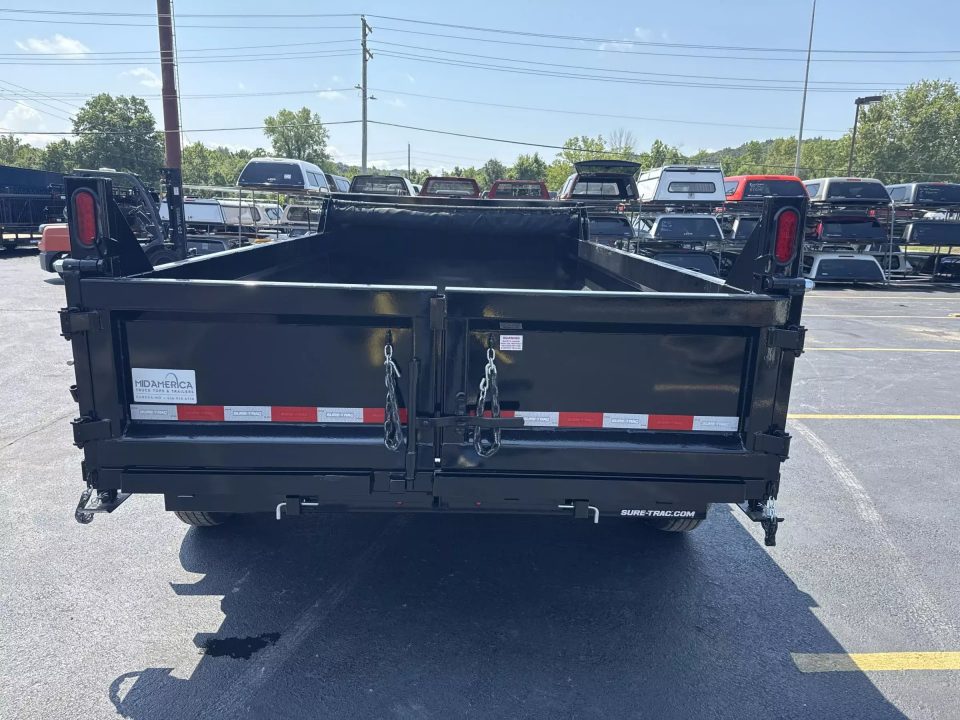New 2026 Sure-trac Trailers 82 IN x 12 HD Low Profile Dump Trailer 12K Telescopic