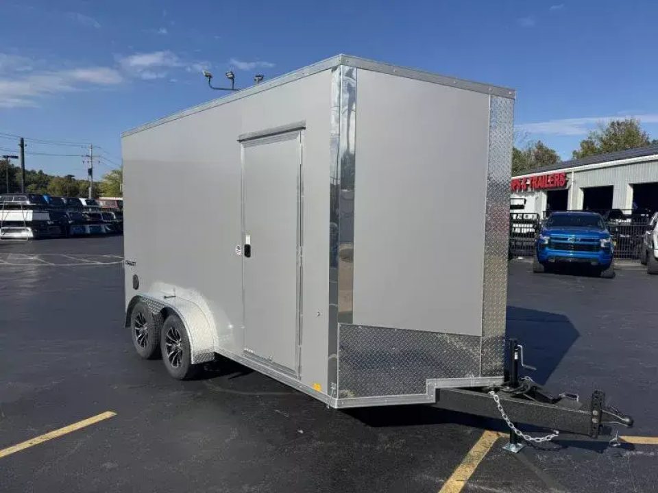 New 2026 Formula 7 x 14 Conquest Flat Top Sloped V-Nose Cargo / Enclosed Trailer