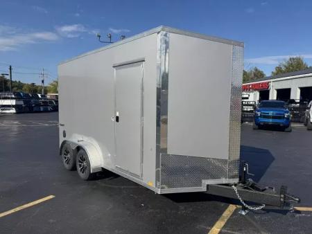 New 2026 Formula 7 x 14 Conquest Flat Top Sloped V-Nose Cargo / Enclosed Trailer
