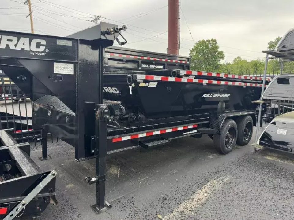 New 2025 Sure-trac Trailers Roll off Dump Carrier 16ft 17.6K Dump Trailer