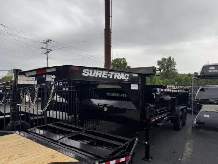 New 2025 Sure-trac Trailers Roll off Dump Carrier 16ft 17.6K Dump Trailer