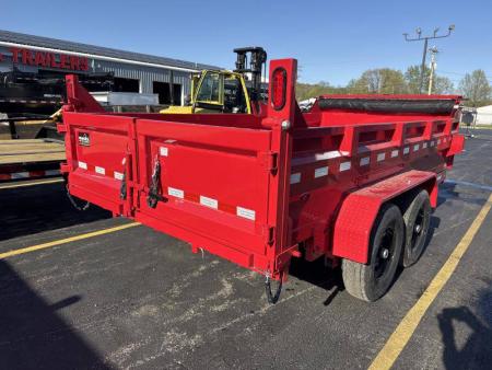 New 2025 Sure-trac Trailers 82 IN x 14 HD Low Profile Dump Trailer 14K Telescopic