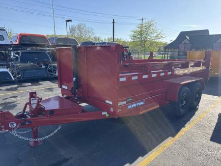 New 2025 Sure-trac Trailers 82 IN x 14 HD Low Profile Dump Trailer 14K Telescopic