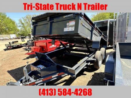 New 2026 Belmont DTL 7x12 Dump trailer barn doors, ramps tarp