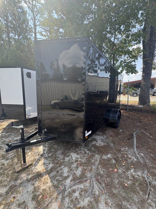 New Titanium 6x12SA Black/Blackout Enclosed Trailer