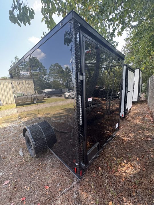 New Titanium 6x12SA Black/Blackout Enclosed Trailer