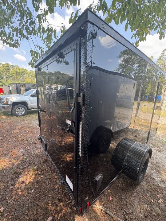 New Titanium 6x12SA Black/Blackout Enclosed Trailer