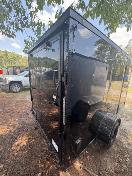 New Titanium 6x12SA Black/Blackout Enclosed Trailer