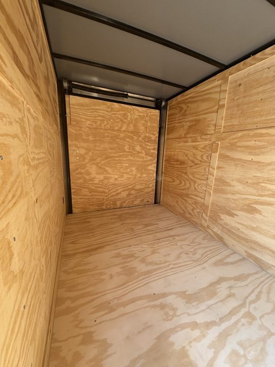 New Titanium 6x12SA White/Blackout Enclosed Trailer