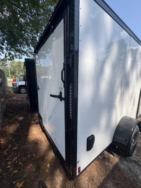 New Titanium 6x12SA White/Blackout Enclosed Trailer