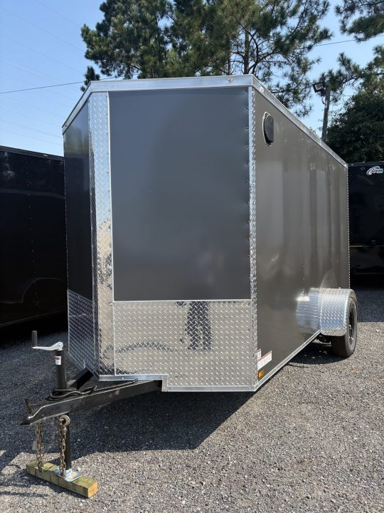 New Titanium 6x12SA Charcoal Enclosed Trailer