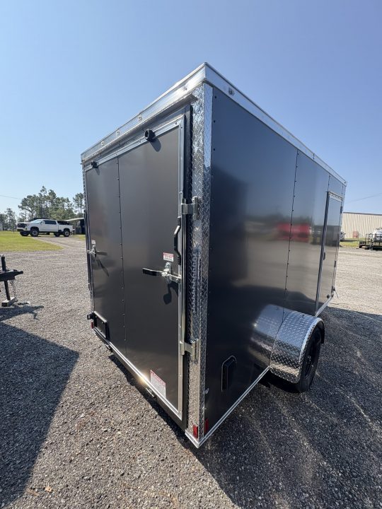 New Titanium 6x12SA Charcoal Enclosed Trailer