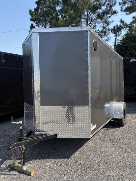 New Titanium 6x12SA Charcoal Enclosed Trailer
