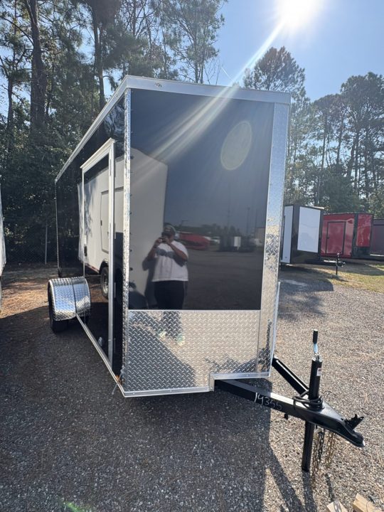 New Titanium 6x12SA Black Enclosed Trailer