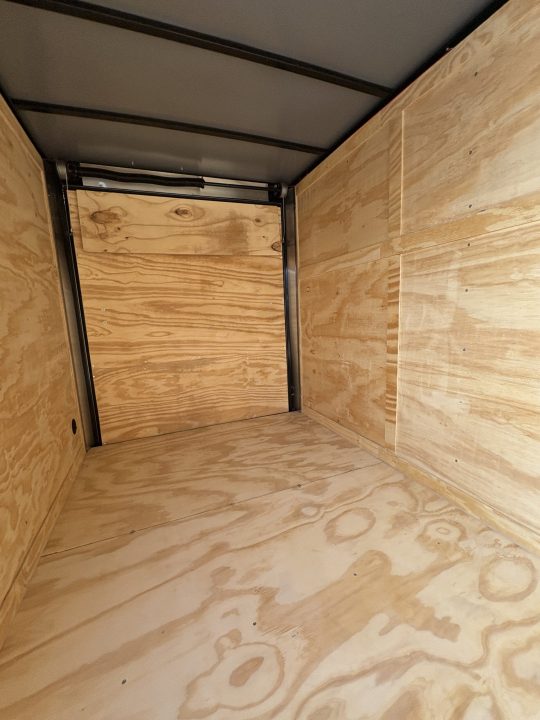 New Titanium 6x12SA Black Enclosed Trailer