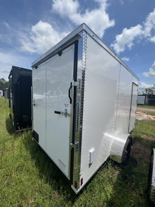 New Titanium 6x12SA White Enclosed Trailer