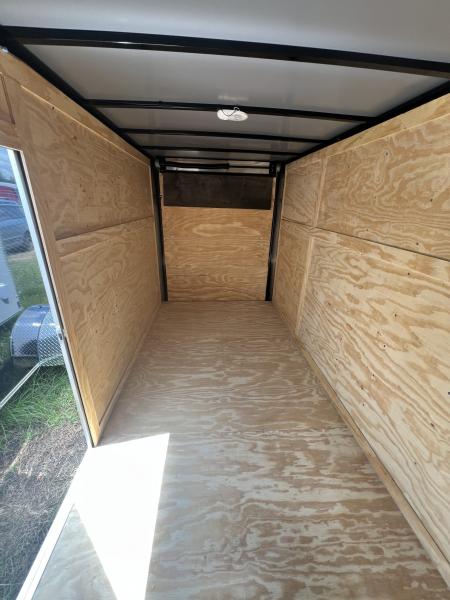 New Titanium 6x12SA White Enclosed Trailer