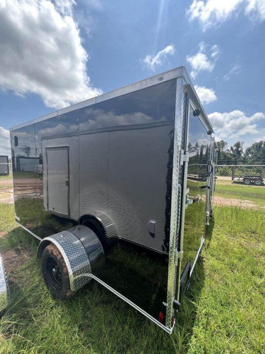 New Titanium 6x12SA Black Enclosed Trailer