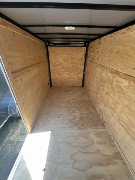 New Titanium 6x12SA Black Enclosed Trailer