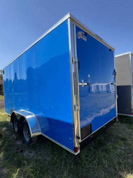 New Xtreme Cargo 7x16TA Blue Enclosed Trailer