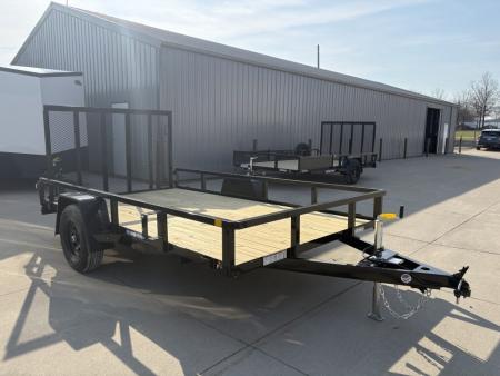 New 2026 Sure-Trac 7 x 12 Tube Top Utility Trailer 5K Eectric Brake Utility Trailer