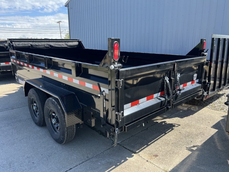 New 2026 Sure-Trac 82 IN x 16 HD Low Profile Dump Trailer 14K Telescopic W/HYDRAULIC JACK Dump Trailer