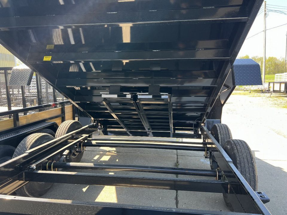 New 2026 Sure-Trac 82 IN x 16 HD Low Profile Dump Trailer 14K Telescopic W/HYDRAULIC JACK Dump Trailer