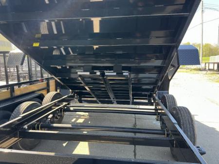 New 2026 Sure-Trac 82 IN x 16 HD Low Profile Dump Trailer 14K Telescopic W/HYDRAULIC JACK Dump Trailer