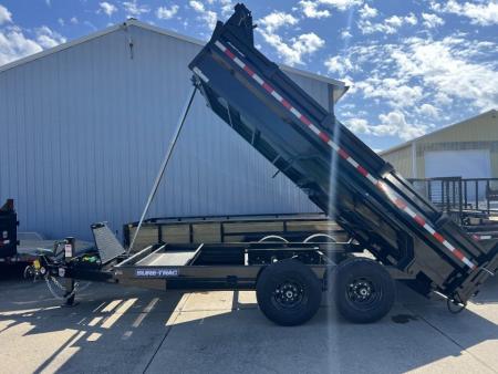 New 2026 Sure-Trac 82 IN x 16 HD Low Profile Dump Trailer 14K Telescopic W/HYDRAULIC JACK Dump Trailer