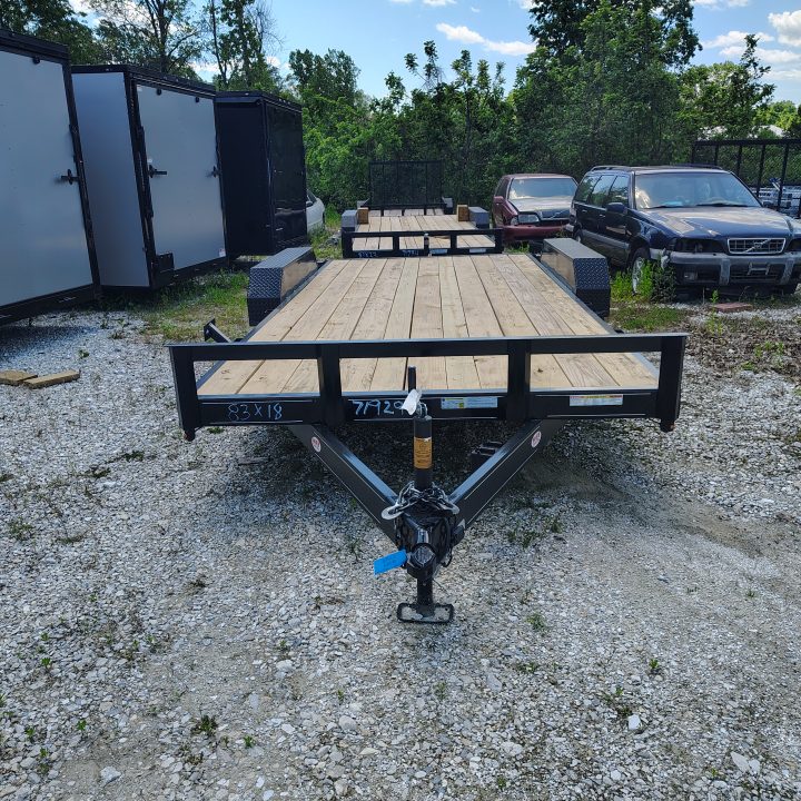 New 2026 MEB 83x18 TA, 2' dovetail, 3.5k axles Car Hauler