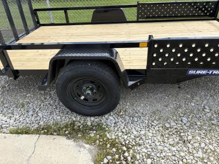 New 2026 Sure-Trac 7 X 12 Tube Top ATV 3K Idler Utility Trailer