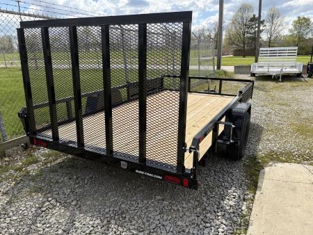 New 2026 Sure-Trac 7 X 12 Tube Top ATV 3K Idler Utility Trailer