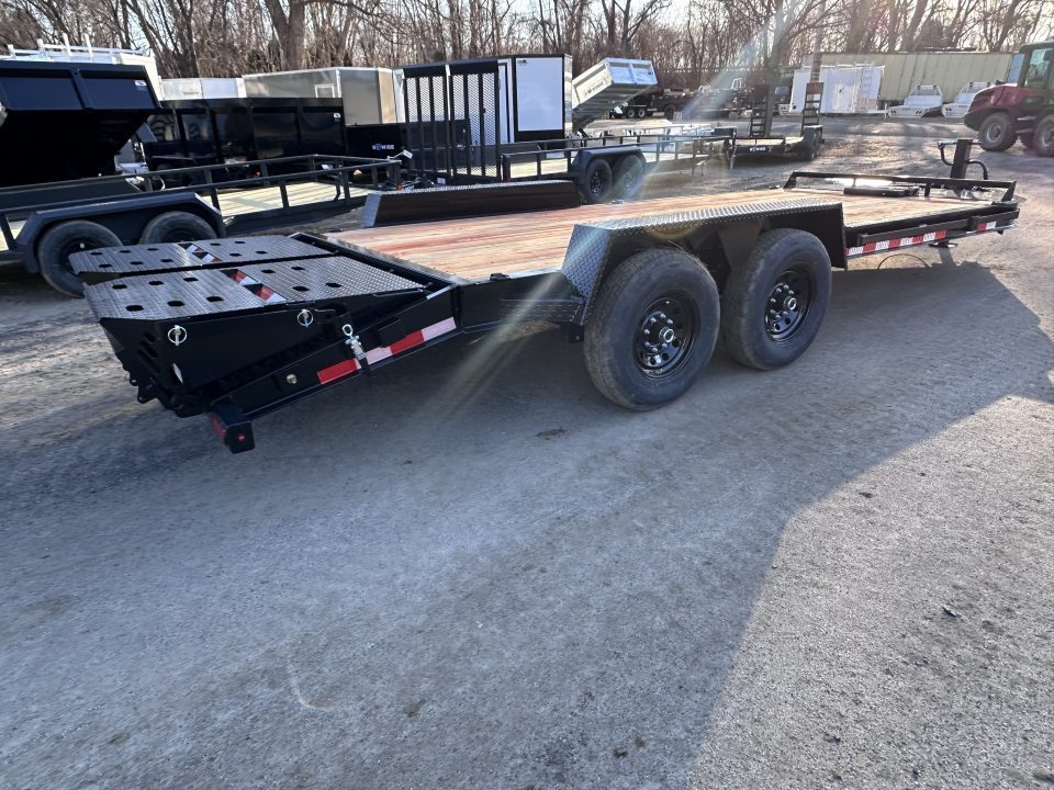 New 2026 BWISE EF 20' Equipment Trailer 15K GVW Full with ramps