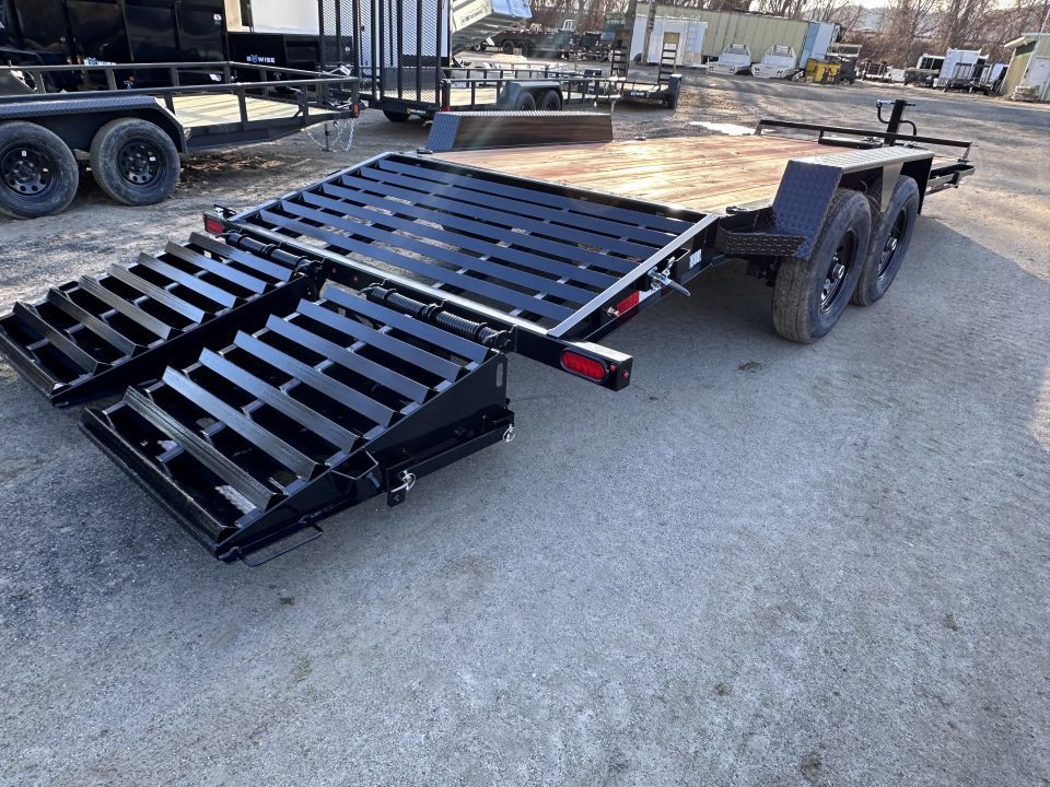 New 2026 BWISE EF 20' Equipment Trailer 15K GVW Full with ramps