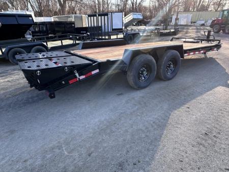 New 2026 BWISE EF 20' Equipment Trailer 15K GVW Full with ramps