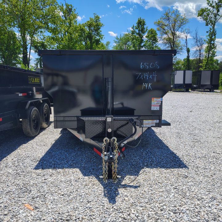 New 2026 U.S Built/Texas Pride Trailers 7x14x4 TA , 14k axles, With spreader gate Dump Trailer