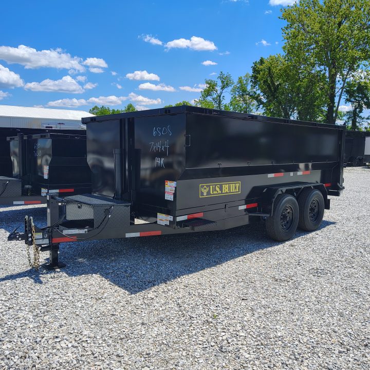 New 2026 U.S Built/Texas Pride Trailers 7x14x4 TA , 14k axles, With spreader gate Dump Trailer