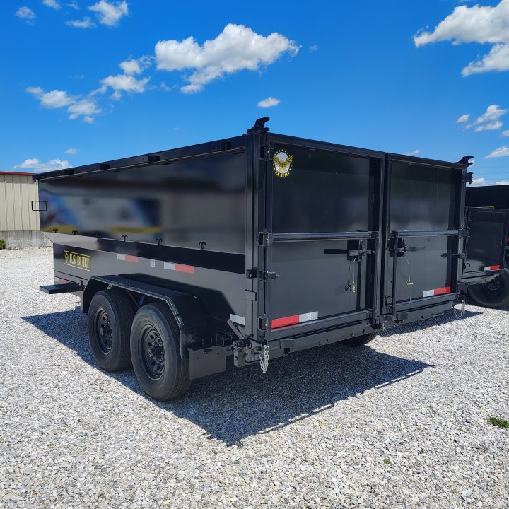 New 2026 U.S Built/Texas Pride Trailers 7x14x4 TA , 14k axles, With spreader gate Dump Trailer