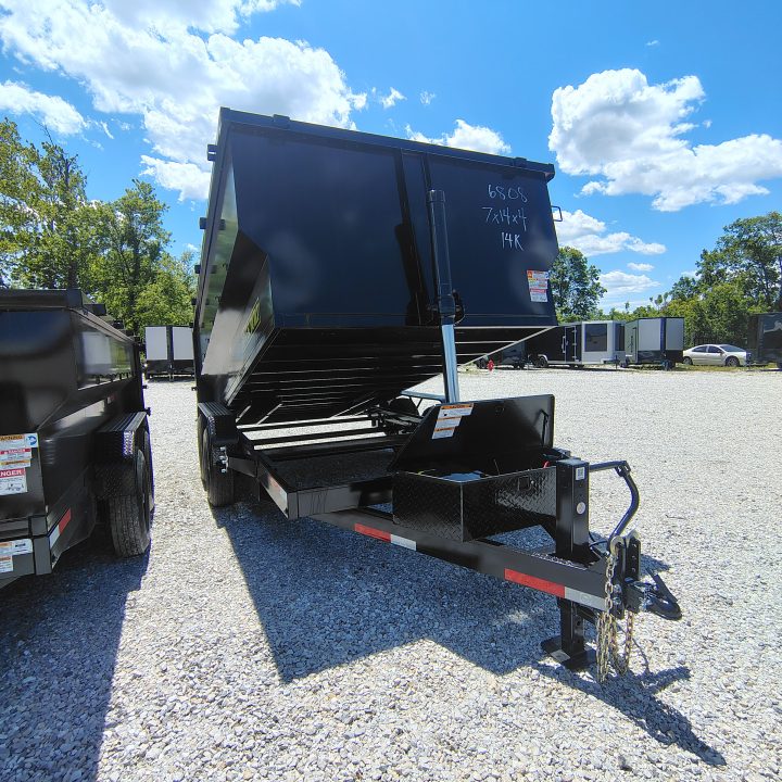 New 2026 U.S Built/Texas Pride Trailers 7x14x4 TA , 14k axles, With spreader gate Dump Trailer