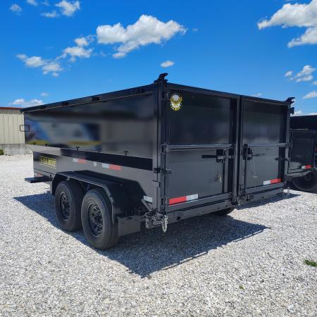 New 2026 U.S Built/Texas Pride Trailers 7x14x4 TA , 14k axles, With spreader gate Dump Trailer