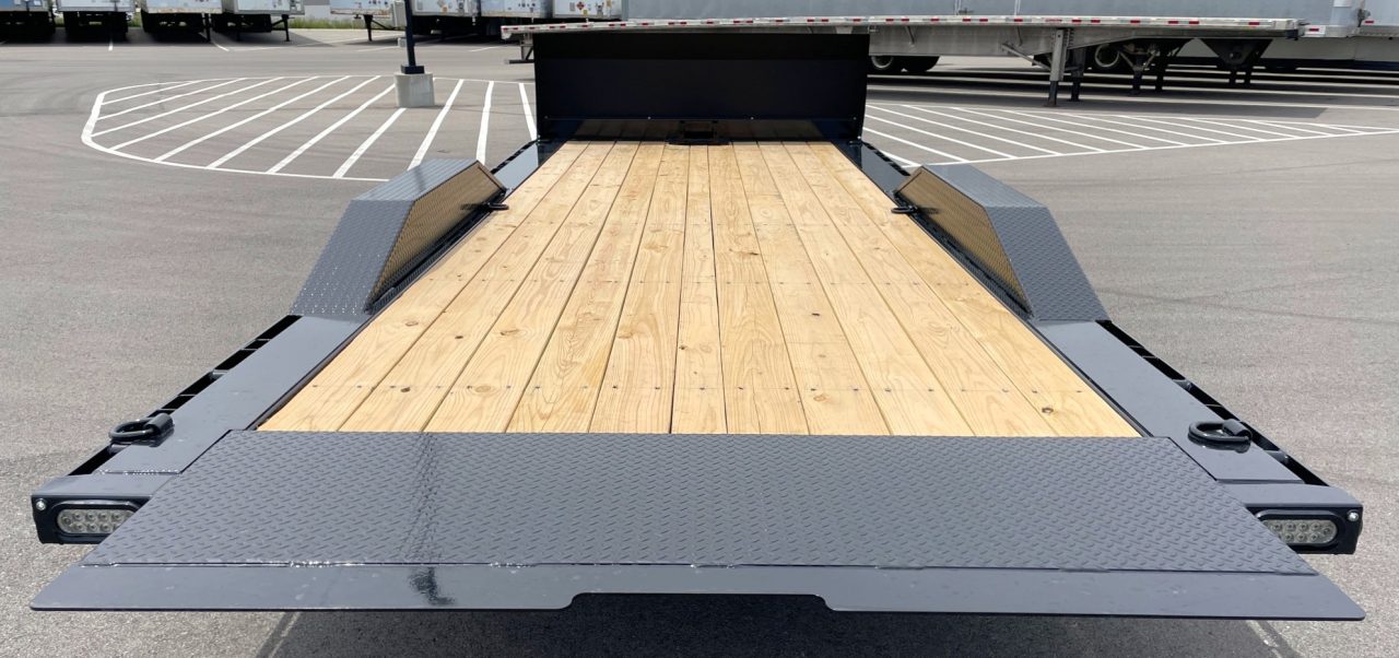 New MAXX-D 22' x 102" T5X Power Tilt Car Hauler Trailer: 9,990 GVWR, Stone Guard, Driver-Over Fenders, Spare Car Hauler