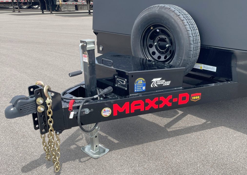 New MAXX-D 22' x 102" T5X Power Tilt Car Hauler Trailer: 9,990 GVWR, Stone Guard, Driver-Over Fenders, Spare Car Hauler