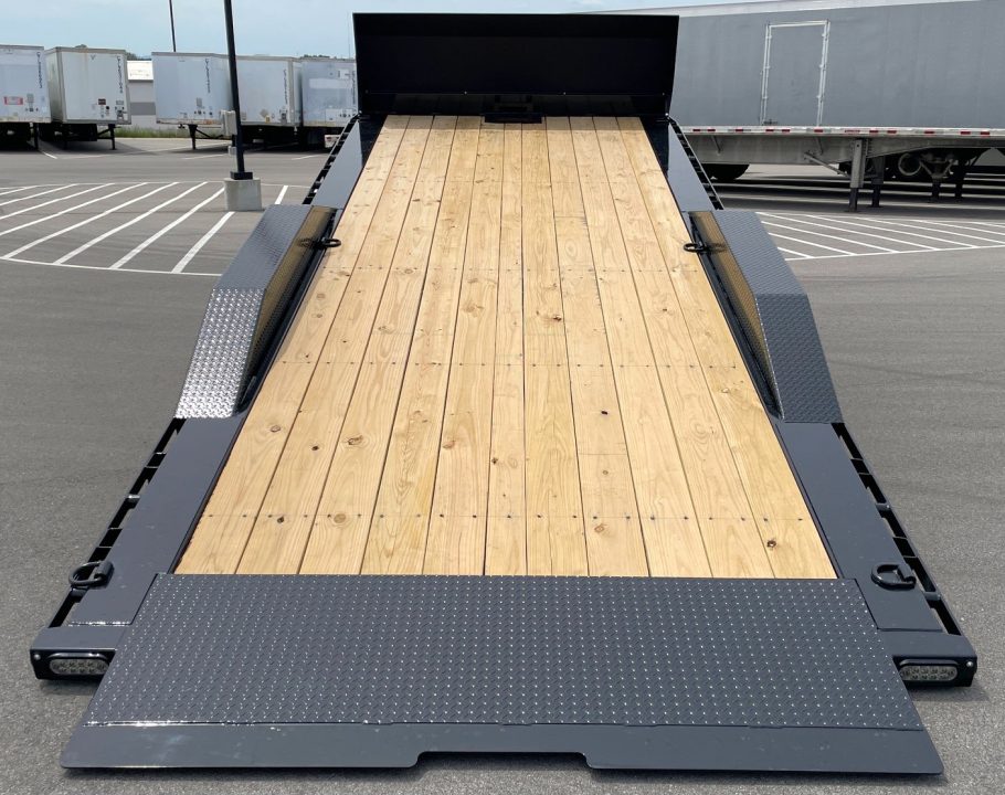 New MAXX-D 22' x 102" T5X Power Tilt Car Hauler Trailer: 9,990 GVWR, Stone Guard, Driver-Over Fenders, Spare Car Hauler