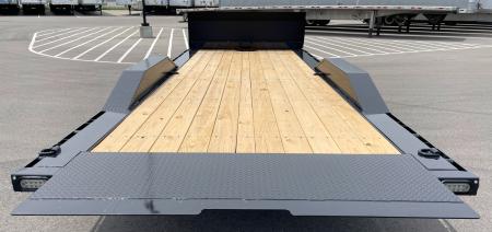 New MAXX-D 22' x 102" T5X Power Tilt Car Hauler Trailer: 9,990 GVWR, Stone Guard, Driver-Over Fenders, Spare Car Hauler