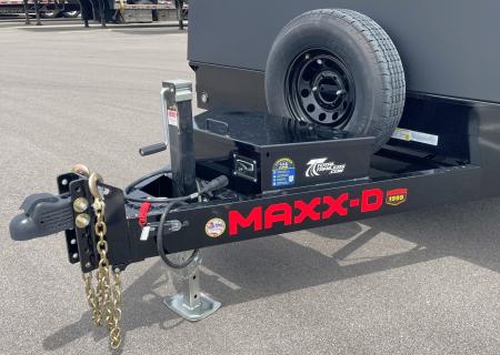 New MAXX-D 22' x 102" T5X Power Tilt Car Hauler Trailer: 9,990 GVWR, Stone Guard, Driver-Over Fenders, Spare Car Hauler