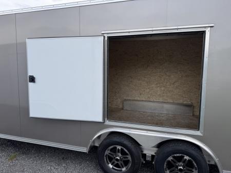 New 2026 E-Z Hauler EZEC8.5X20CH XLT PRO Car Hauler 6 FOOT 10 INCH INTERIOR HEIGHT 4 FOOT ESCAPE DOOR FREE ALUMINUM WHEEL UPGRADE