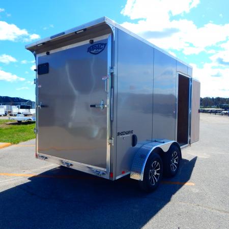 New 2026 Impact Trailers 7x12 Aluminum Shock Wave Cargo / Enclosed Trailer
